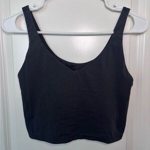 Aerie Offline Cropped Women's Dark Grey Tank Top with built in bra